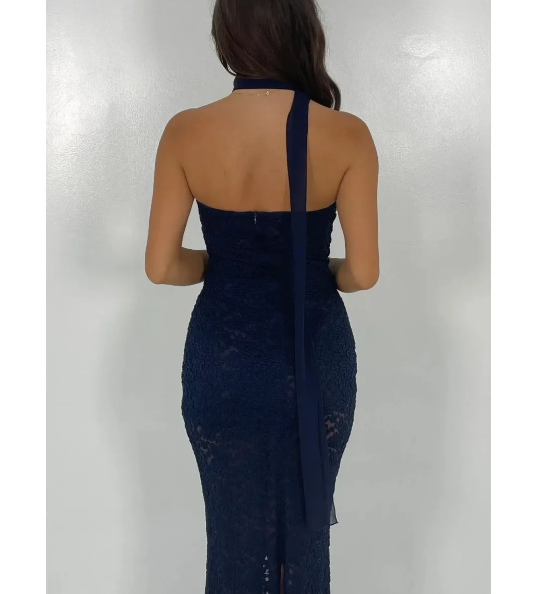 Arcini Ori Meredith Navy Maxi Dress Size XS/AU 6 for rent on The Volte - main image