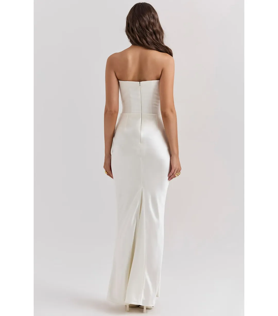 House of CB Persephone Corset Dress Ivory Size AU 10  for rent on The Volte - main image