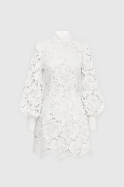 Leo Lin Isla Lace Mini Dress Snow Size 8 for rent on The Volte - image 1