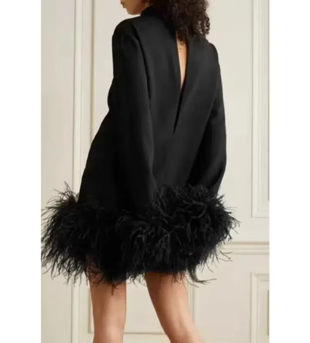 Rachel Gilbert Pietro Mini Dress Black Size 12 for rent on The Volte - main image