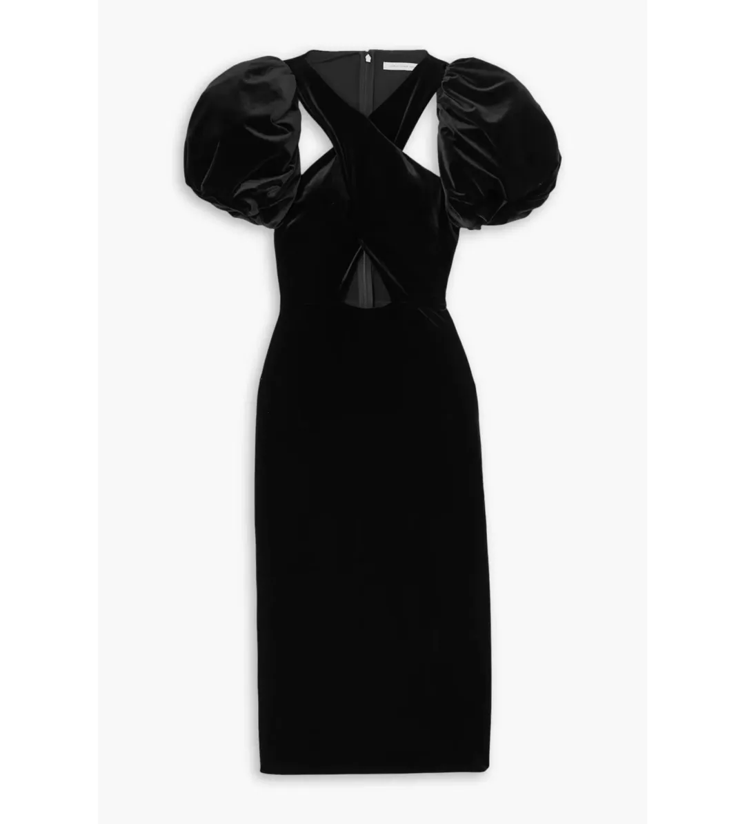 Christopher Kane The Mickey Velvet Dress in Black Size AU 10 for rent on The Volte - main image