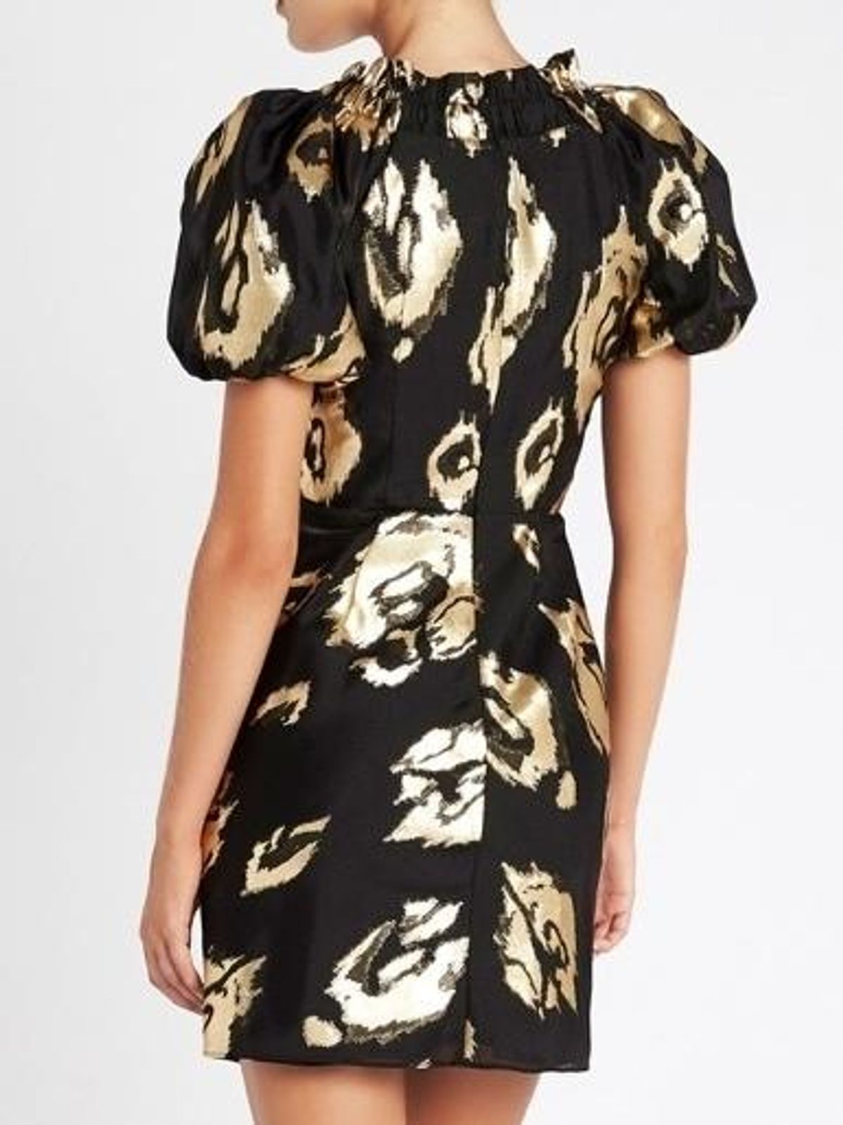Eternal Flame Dress (Mini) Black & Gold Size 8 for rent on The Volte - main image