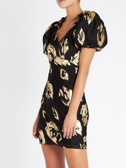 Eternal Flame Dress (Mini) Black & Gold Size 8 for rent on The Volte - image 3