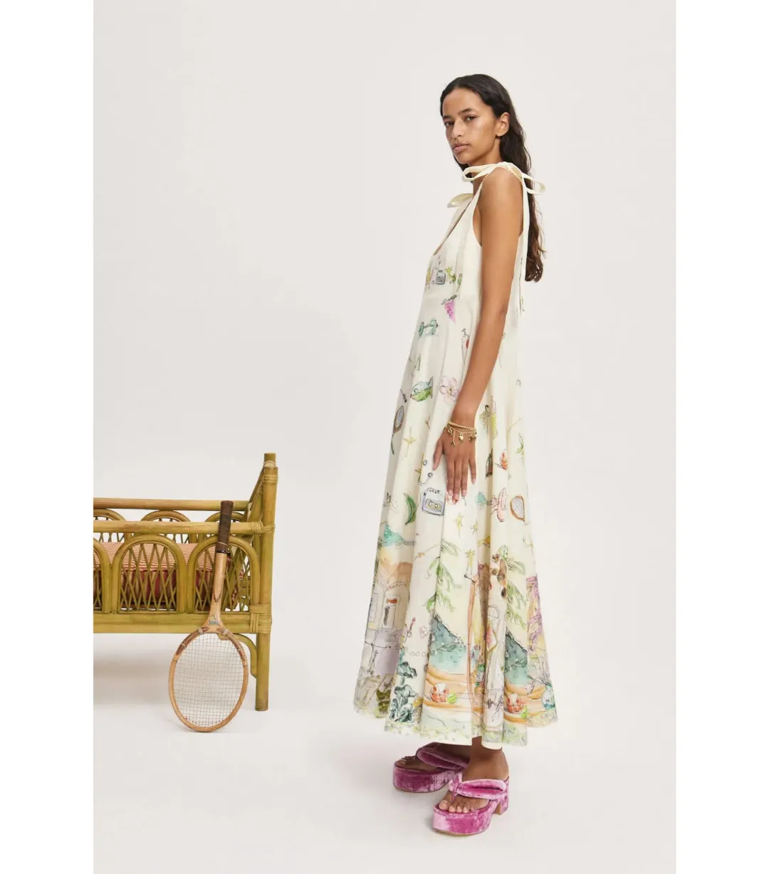 Alemais Anouk Ballet Sundress Print Size AU 10 for rent on The Volte - main image