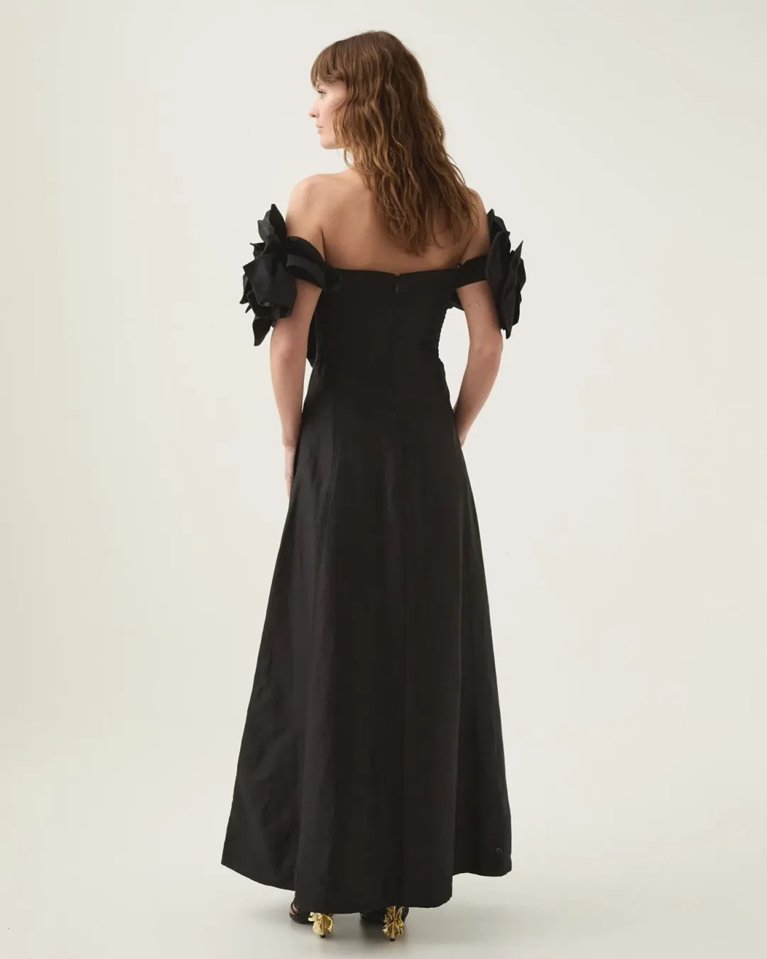 AJE Etta Midi Dress Black Size Au 12  for rent on The Volte - main image