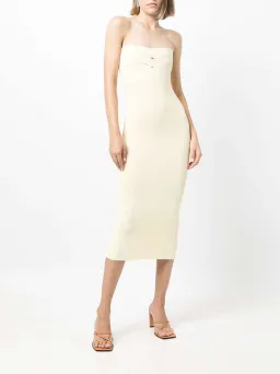 Dion Lee Interlock Bustier Midi Dress Yellow Size XS / AU 6 for rent on The Volte - image 2