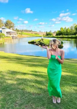 Bec and Bridge Moondance Dress Maxi Emerald Size AU 8 for rent on The Volte - image 2