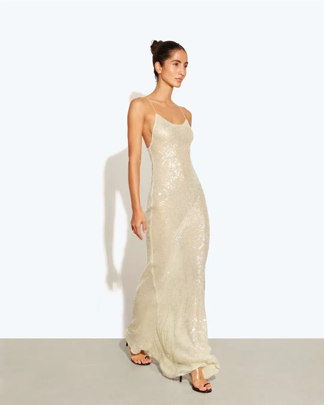 Rat and Boa Olympia Sequin Maxi Dress Gold Size XXS / Size AU 4 for rent on The Volte - main image