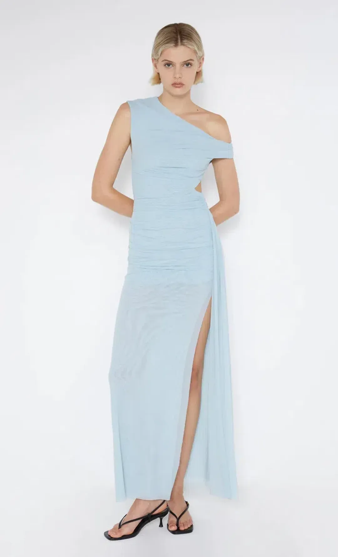 Bec and Bridge Victoria Asym Dress Blue Size 6 for rent on The Volte - main image