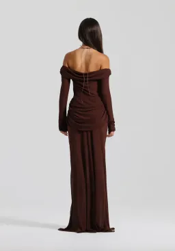 Natalie Rolt Emily Gown Espresso Size 1 / AU 8 for rent on The Volte - image 3