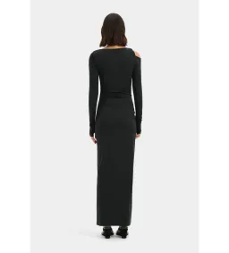 Sir the Label Elm Long Sleeve Midi Dress in Black Size 8/S for rent on The Volte - image 3