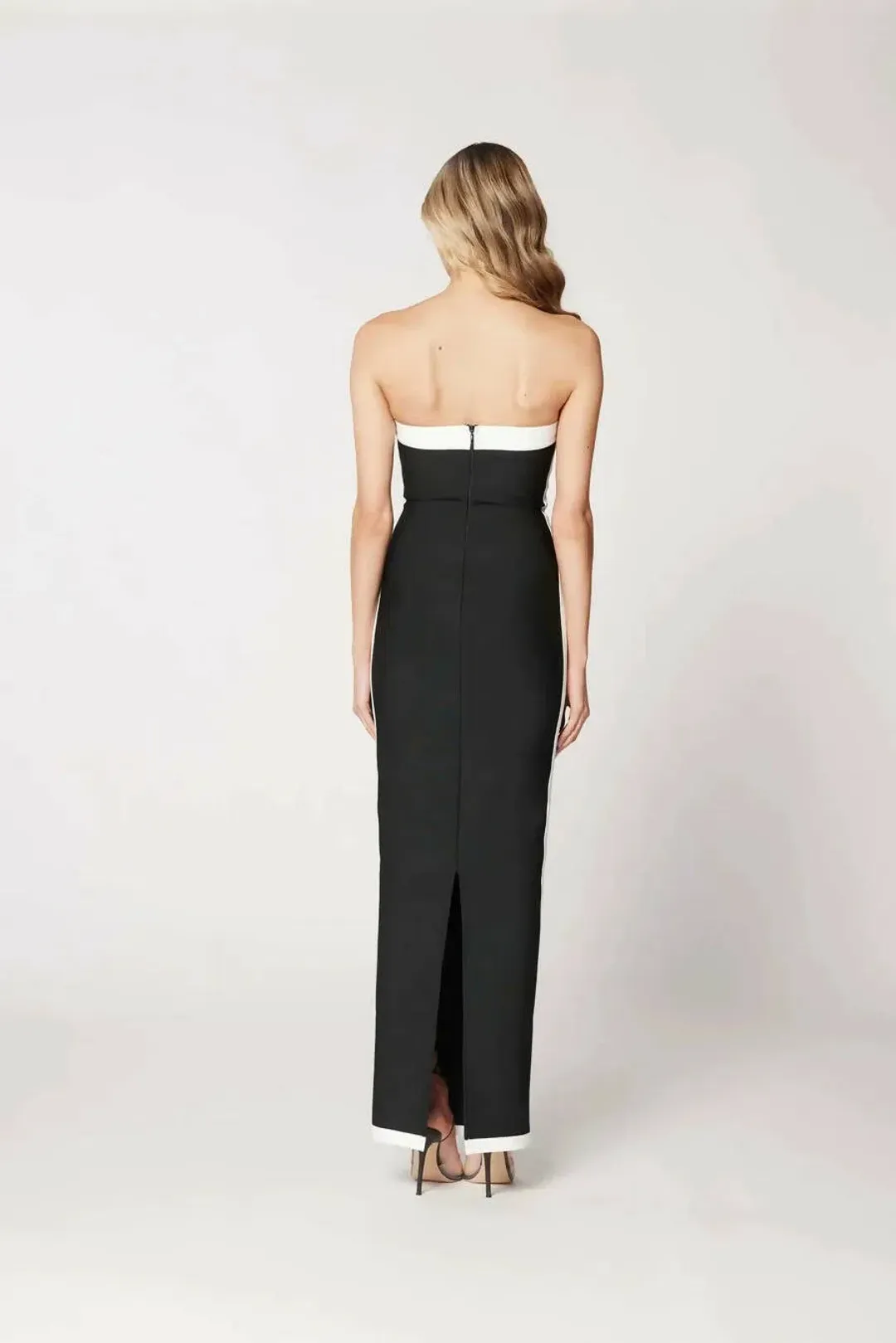Bianca and Bridgett Ashley Maxi Dress in Black/White Size 6 for rent on The Volte - main image