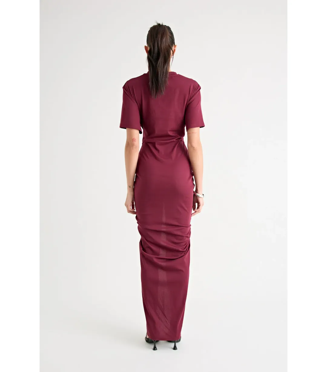 Pfeiffer Niko Maxi Dress in Burgundy Size AU 8 for rent on The Volte - main image