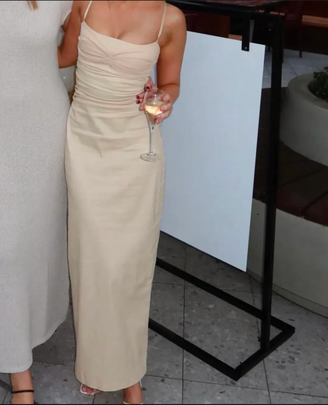 Arcina Ori Kinsey Dress in Stone Size 6/XS for rent on The Volte - main image