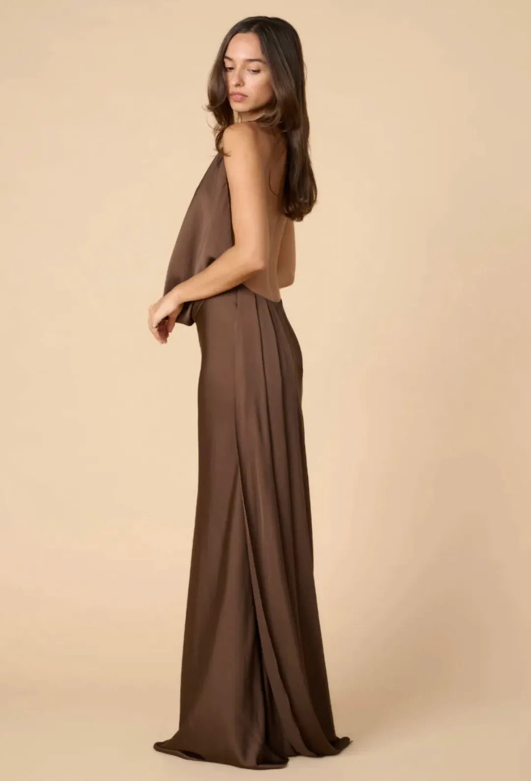 Calia Collection Kaia Gown in Chocolate Size 8 for rent on The Volte - main image