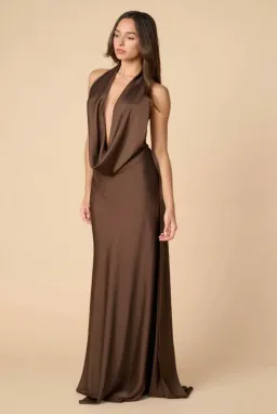 Calia Collection Kaia Gown in Chocolate Size 8 for rent on The Volte - image 3