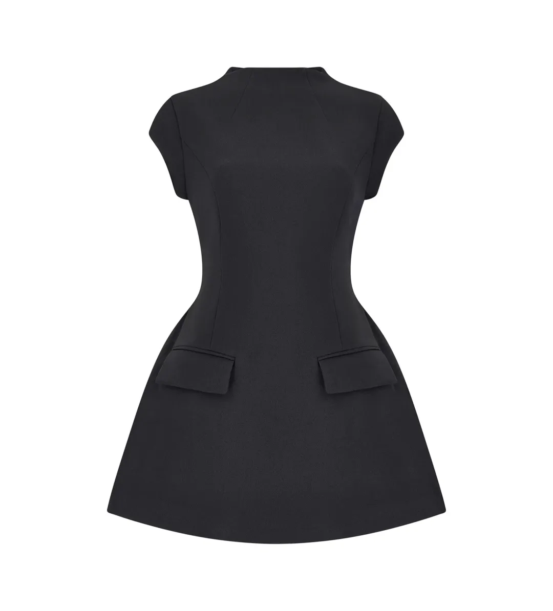 Odd Muse The Ultimate Muse Cap Sleeve Mini Dress Black Size S/AU 8 for rent on The Volte - main image