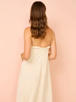 Camilla And Marc Zora Maxi Dress In Cream Size 6 for rent on The Volte - image 2