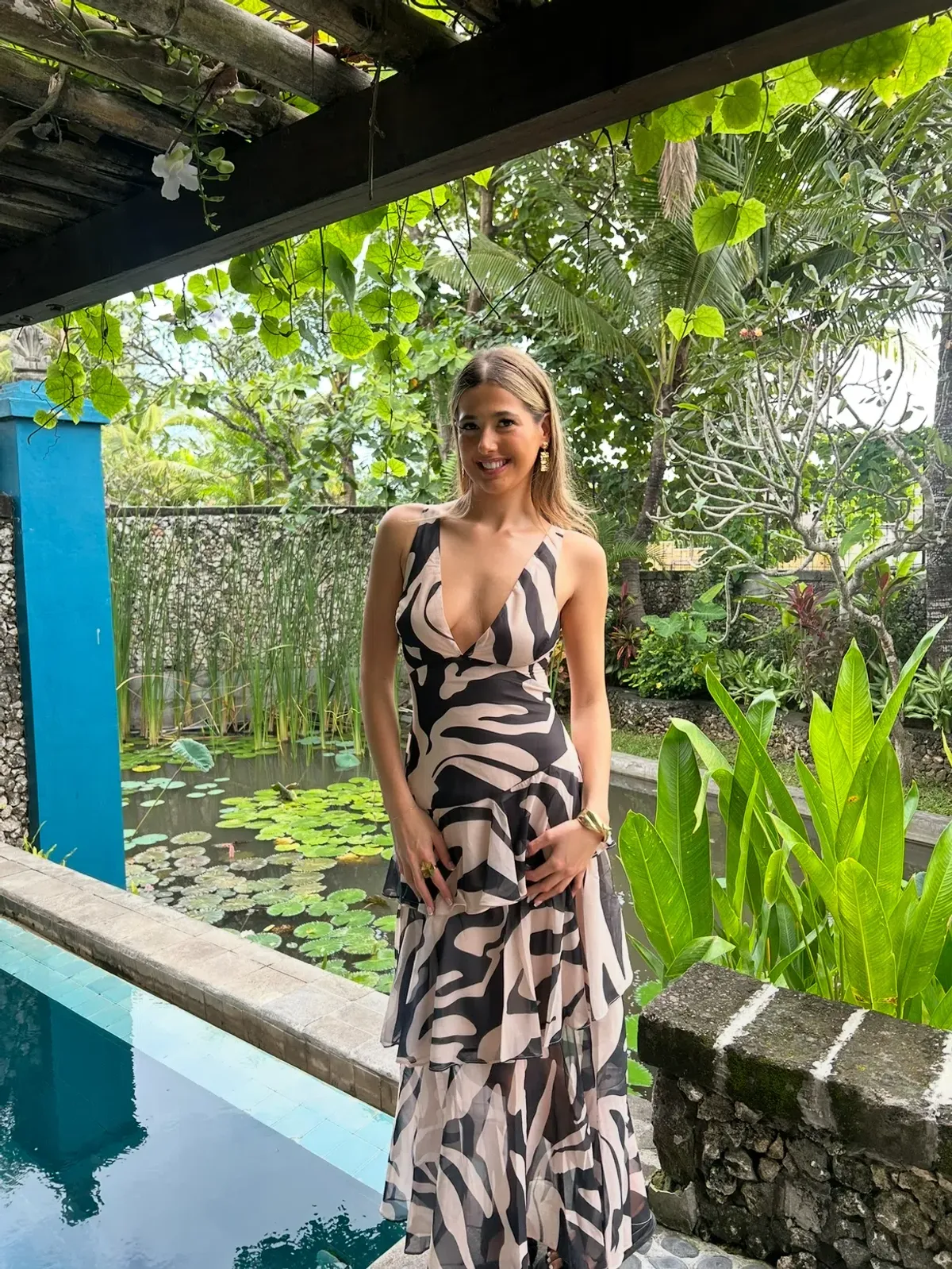 Fortune One Siren Calling Maxi Dress Black Size 8 for rent on The Volte - main image