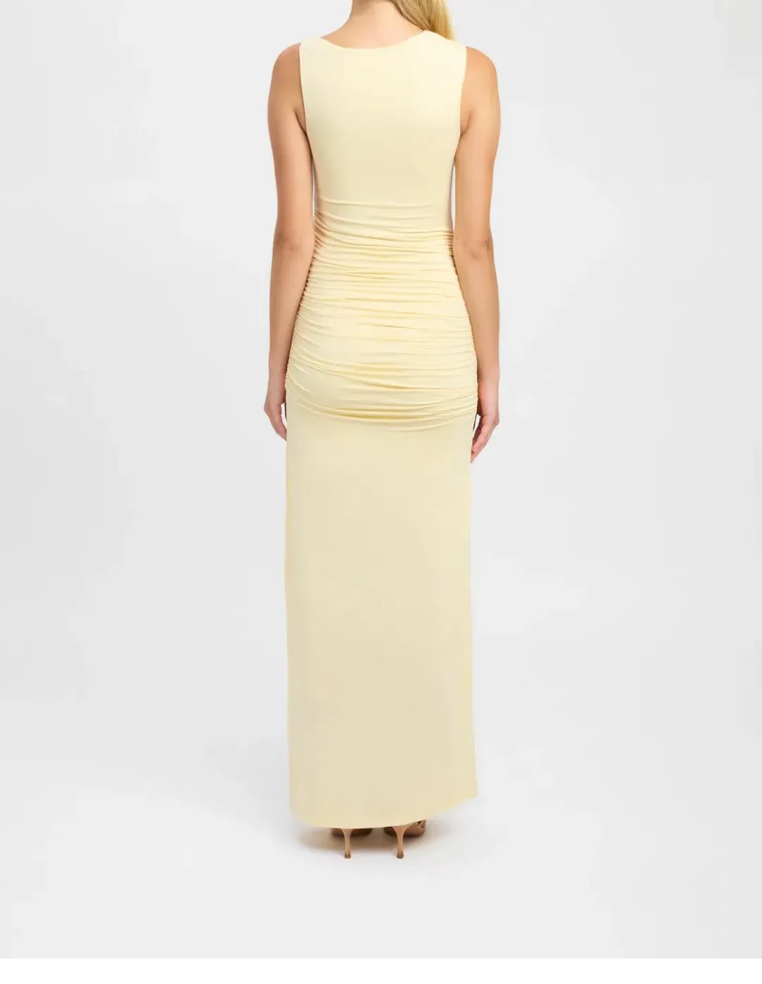 Kookai Alannah Maxi Dress Lemon Icing Size 12 for rent on The Volte - main image
