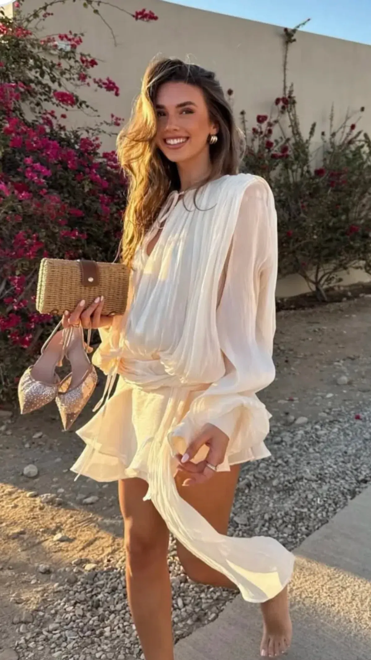 Estelle Dress Champagne Mini Size AU 10 for rent on The Volte - main image