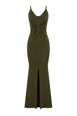 Sheike Gala Gown Khaki Size 8 for rent on The Volte - image 2