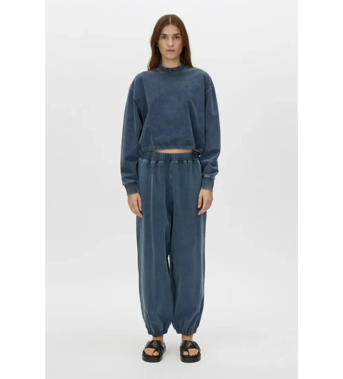 Camilla and Marc Dovell Cotton Tracksuit Pant Indigo Blue Size AU 8 for rent on The Volte - main image