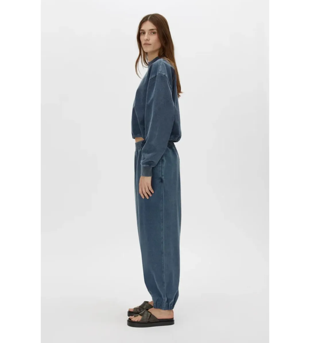 Camilla and Marc Dovell Cotton Tracksuit Pant Indigo Blue Size AU 8 for rent on The Volte - main image