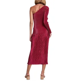 L'Idee Soirée One Shoulder Sleeve Gigi Gown Red Size AU 8 for rent on The Volte - image 4