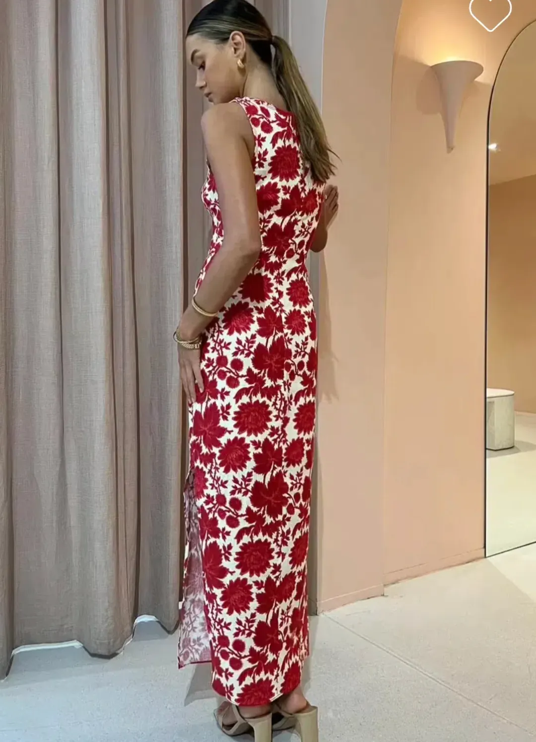 Sir the Label Cinta Cut Out Midi Dress in Valentina Floral Print Size 8 for rent on The Volte - main image