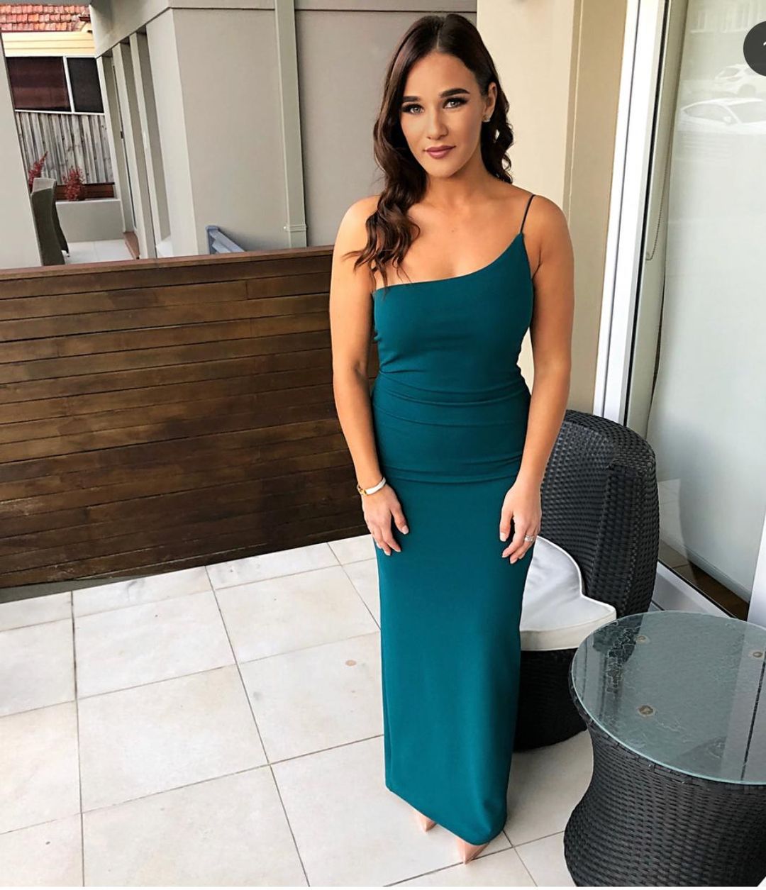 Penelope One Shoulder Gown for rent on The Volte - main image