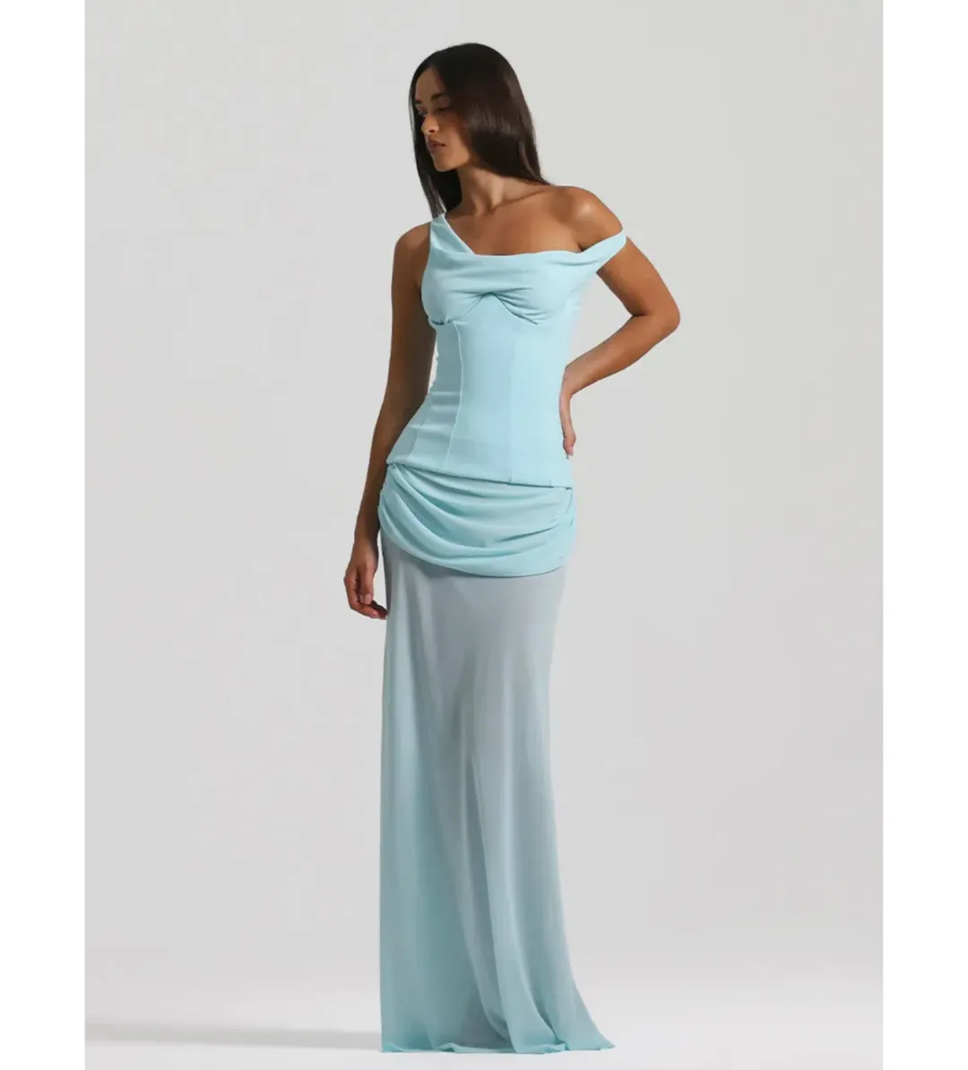 Natalie Rolt Cadence Gown in Blue  Size 1/ AU 8 for rent on The Volte - main image