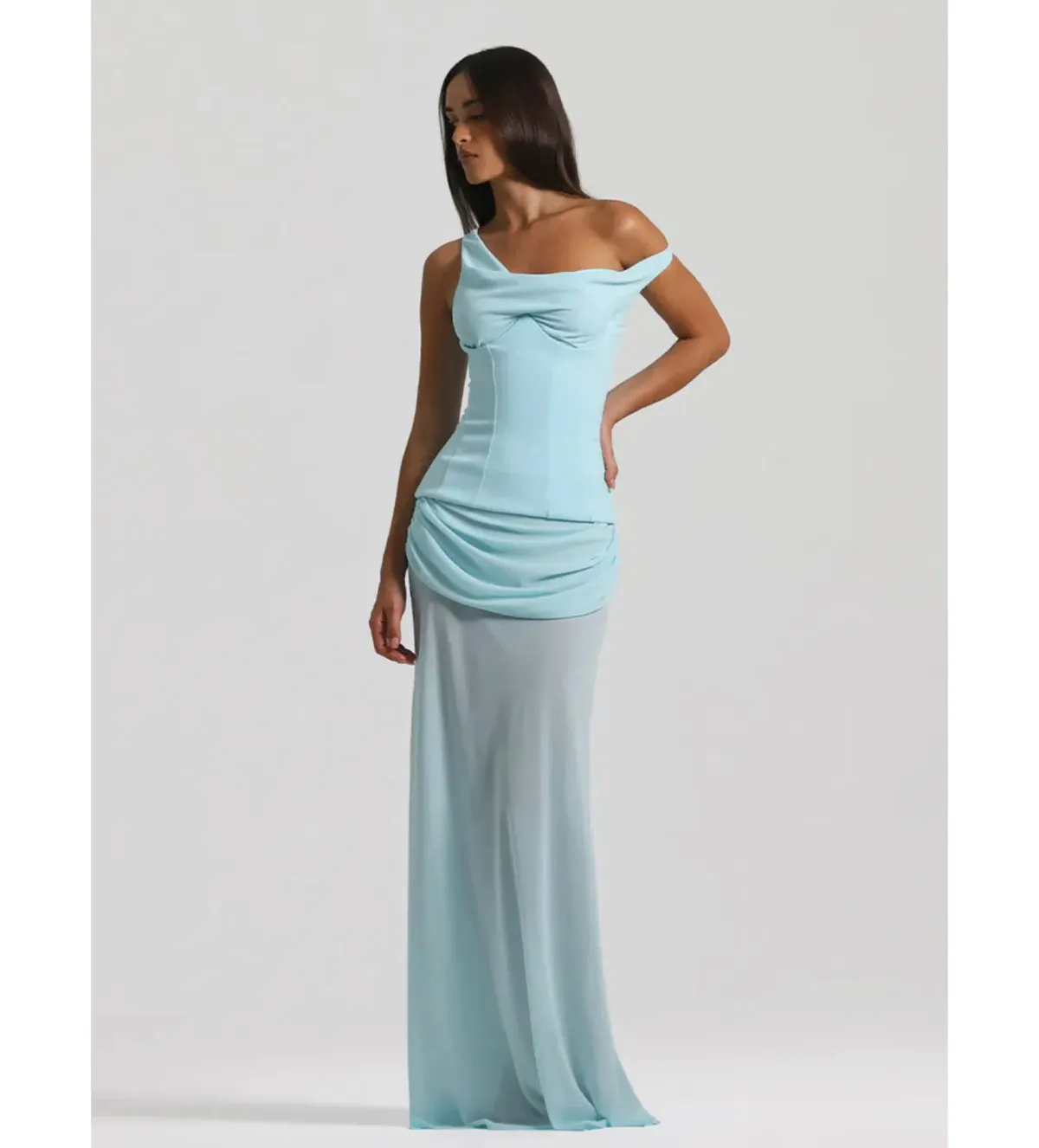 Natalie Rolt Cadence Gown in Blue  Size 1/ AU 8 for rent on The Volte - main image