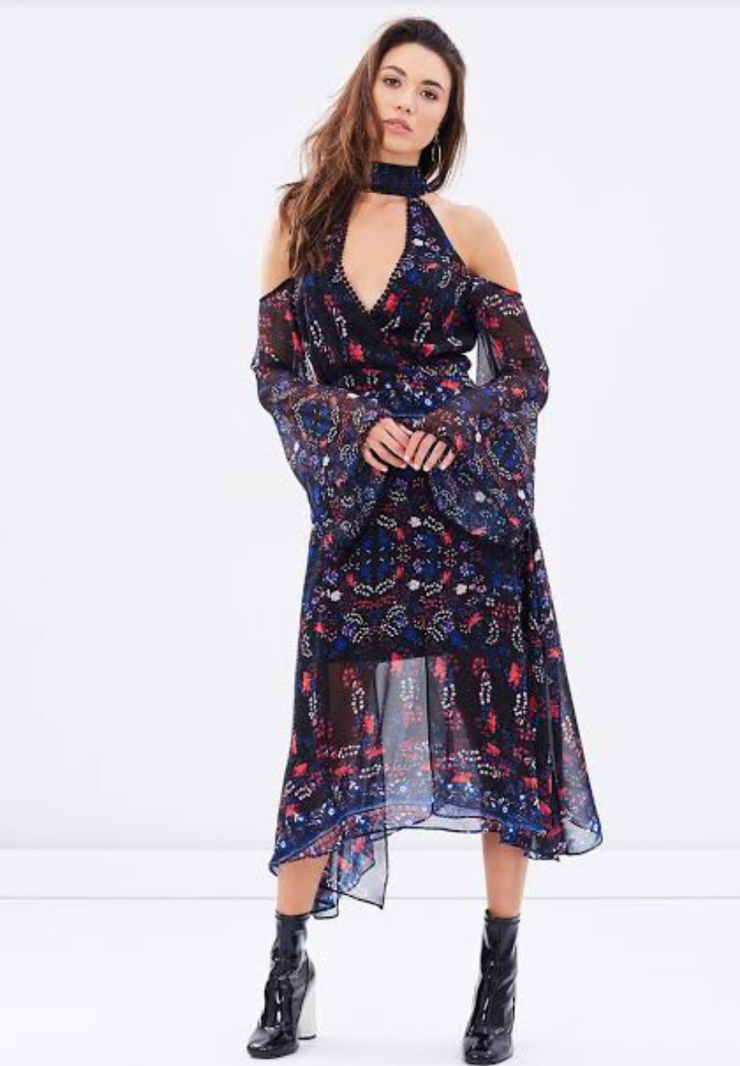 Ministry Of Style Olesya Midi Dress Size 6 for rent on The Volte - main image