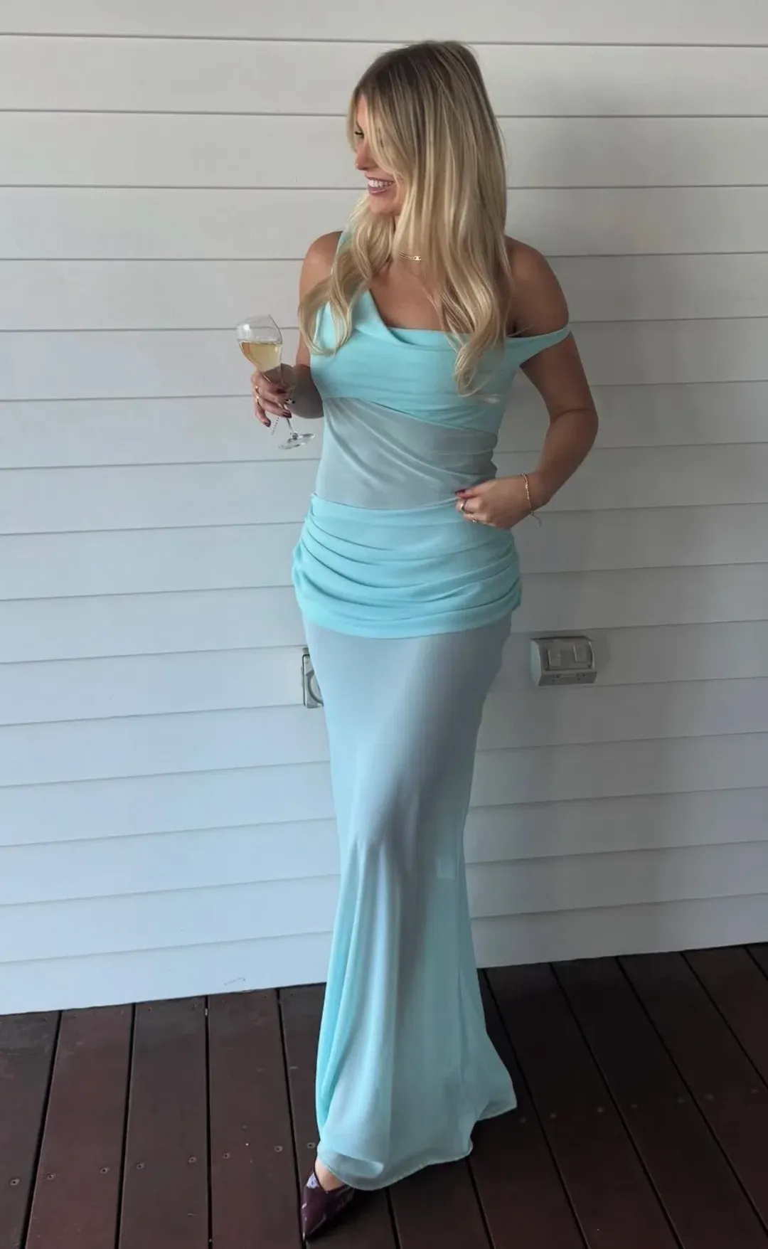 Natalie Rolt Cadence Gown in Blue Size 2/ AU 10 for rent on The Volte - main image