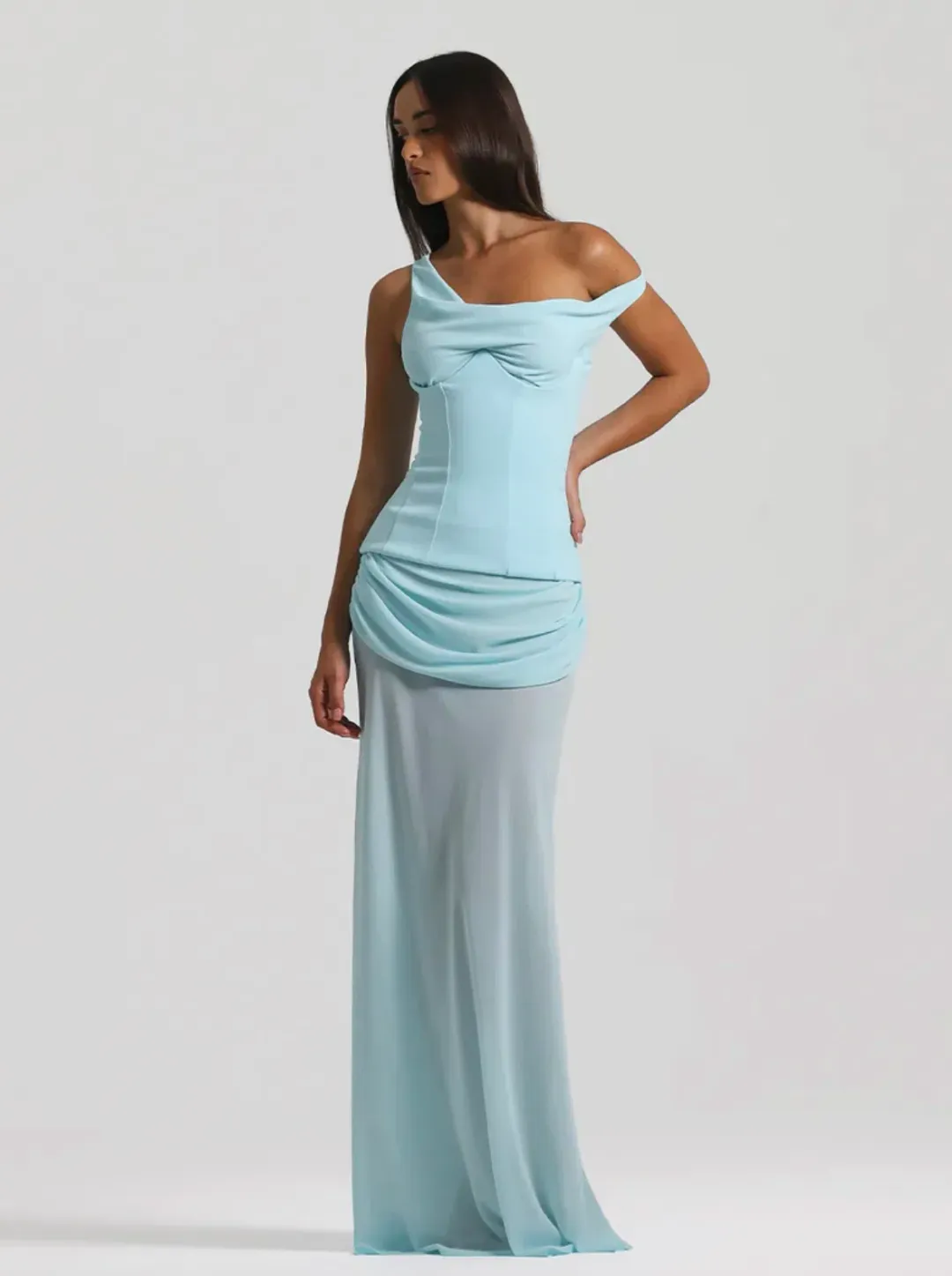 Natalie Rolt Cadence Gown in Blue Size 2/ AU 10 for rent on The Volte - main image