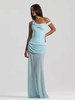 Natalie Rolt Cadence Gown in Blue Size 2/ AU 10 for rent on The Volte - image 1
