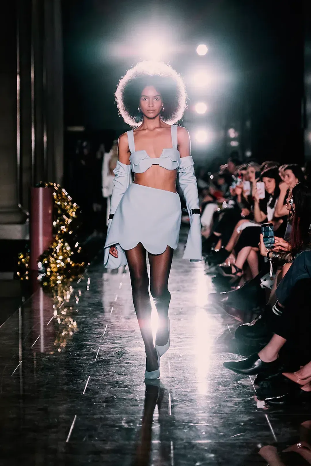 Mariam Seddiq Blue Runway Set Blue Size S/Au 8  for rent on The Volte - main image