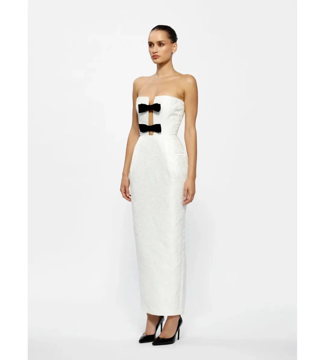 Effie Kats Kiera Maxi Dress Ivory Size S/AU 8 for rent on The Volte - main image
