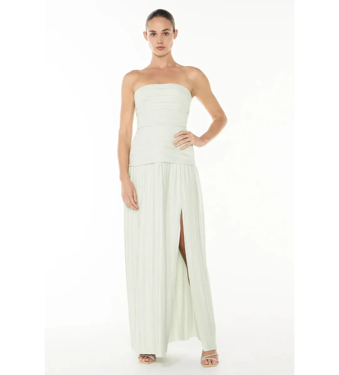 Manning Cartell Royal Debut Dress Sage Size 8 for rent on The Volte - main image