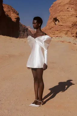 Eliya The Label Nadal Dress Mini White Size AU 16 for rent on The Volte - image 4