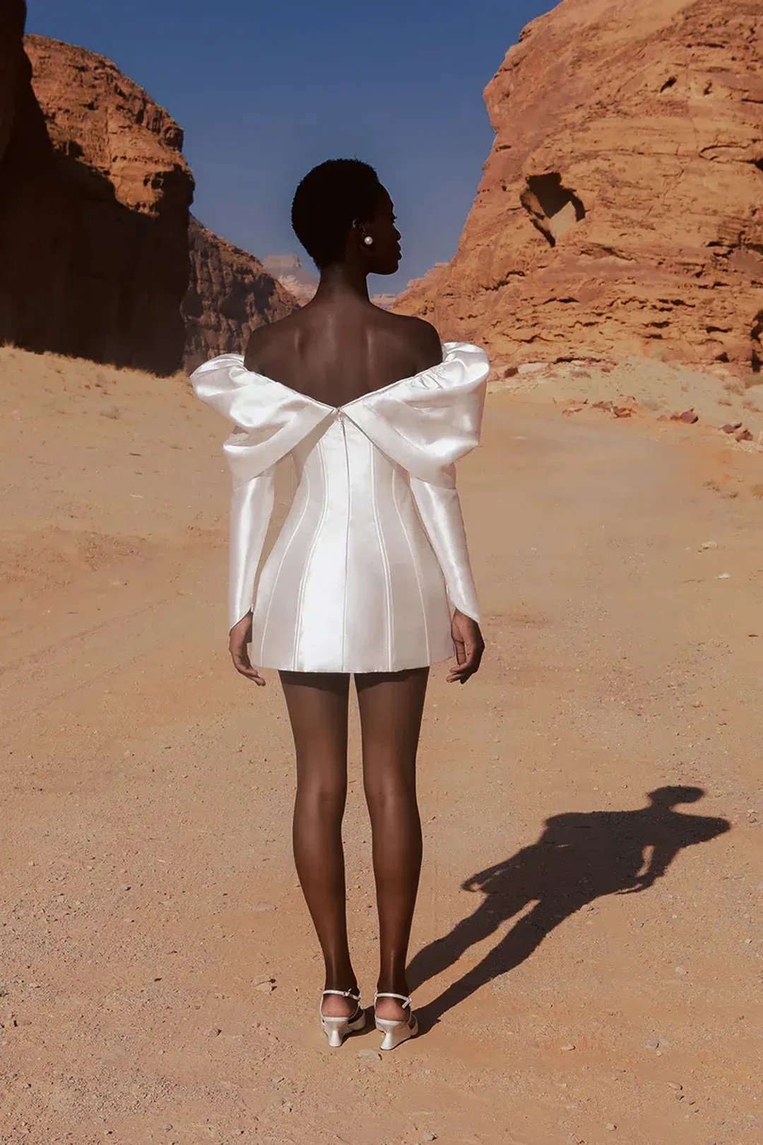 Eliya The Label Nadal Dress Mini White Size AU 16 for rent on The Volte - main image