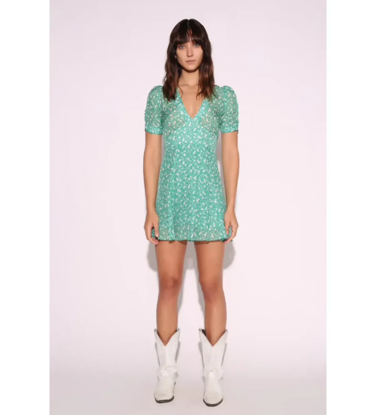 Realisation Par Ozzie Poison Ivy Silk Mini Dress Size 10 for rent on The Volte - main image