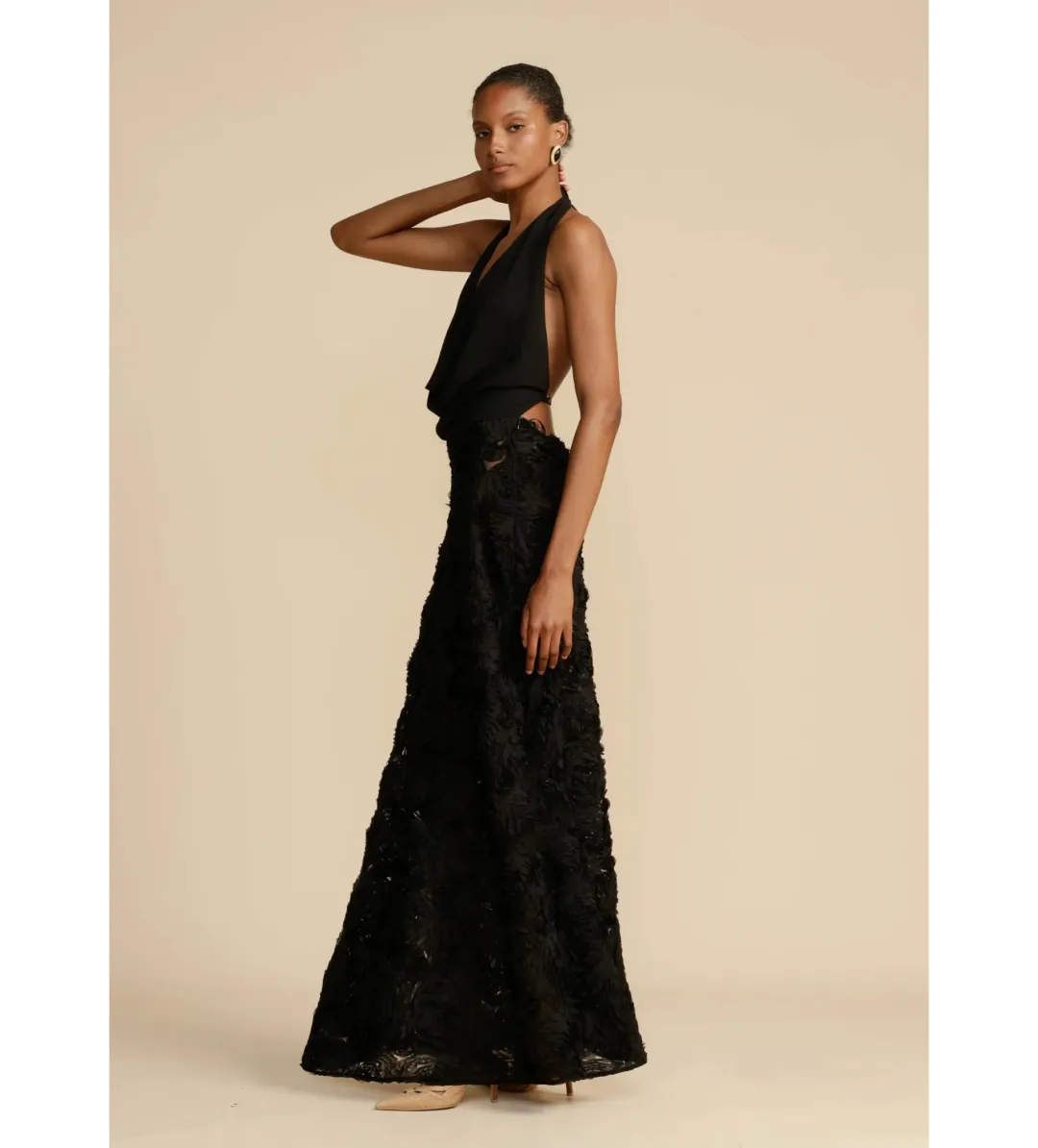 Arcina Ori Adriana Maxi Dress Black Size XS/AU 6 for rent on The Volte - main image