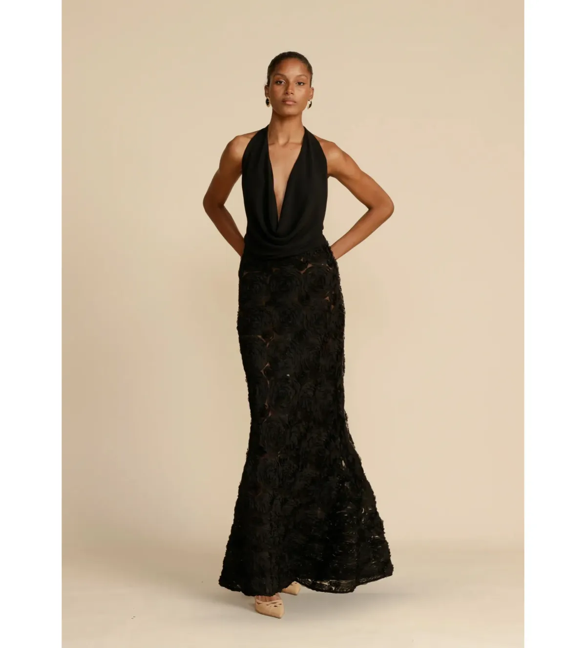 Arcina Ori Adriana Maxi Dress Black Size XS/AU 6 for rent on The Volte - main image