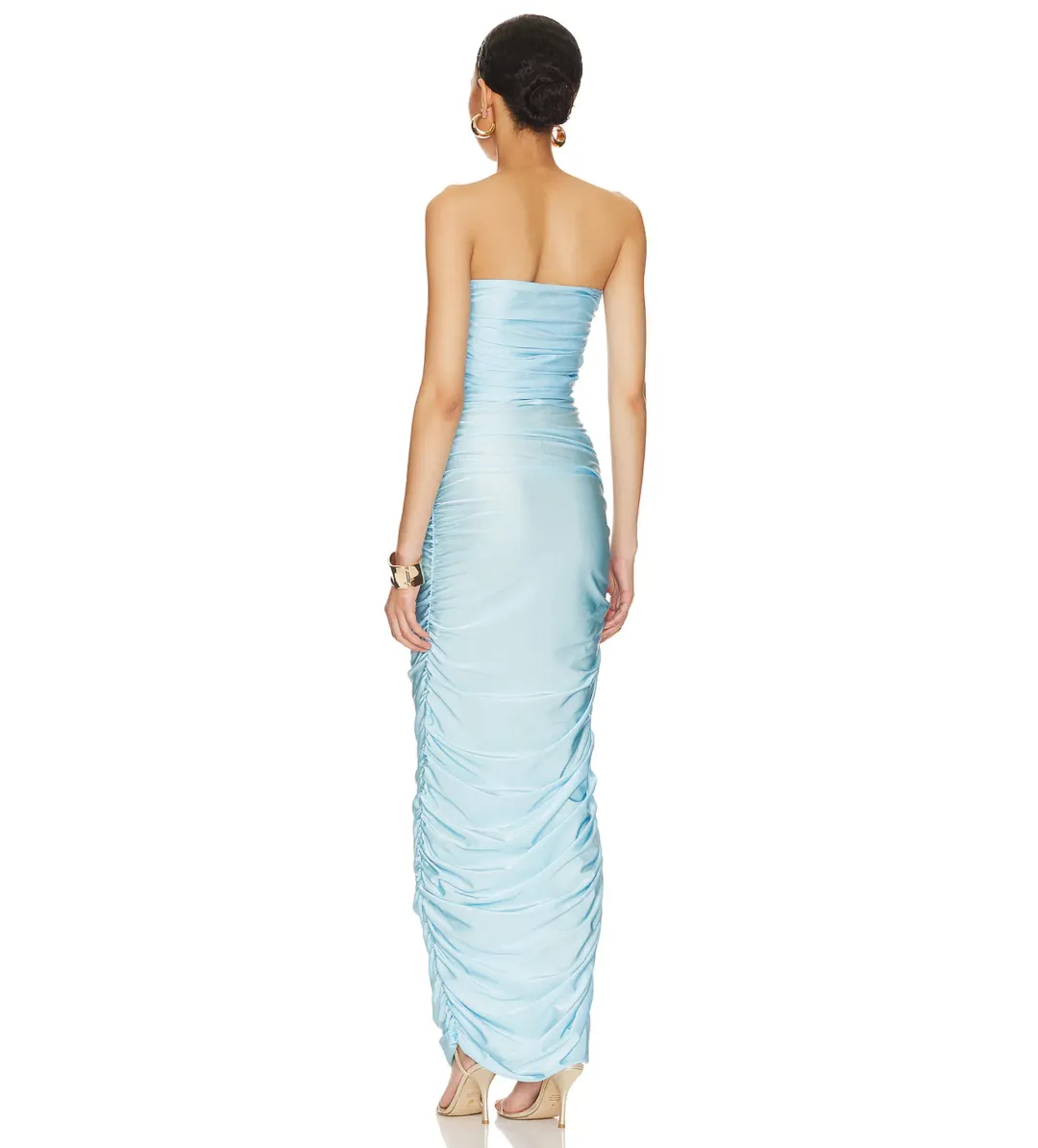 Baobab Magalenha Strapless Maxi Dress in Ice Blue Size S / AU 8 for rent on The Volte - main image