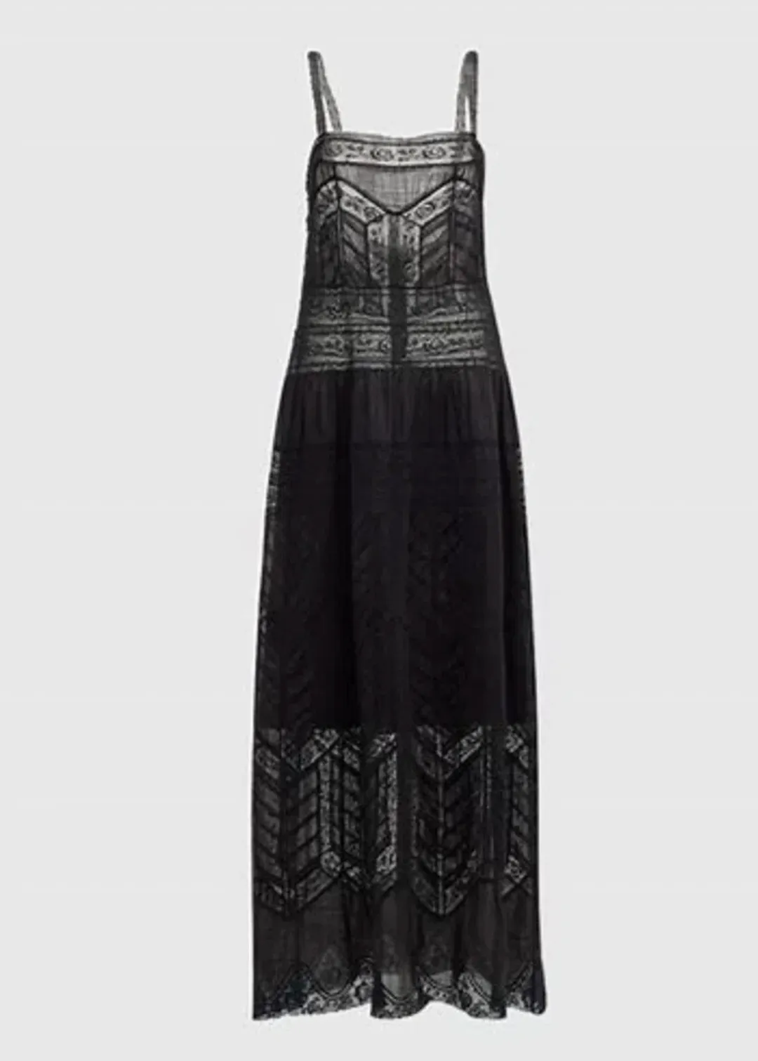 Zimmermann Halliday Lace Trim Slip Dress Black Size 3 / AU 14 for rent on The Volte - main image