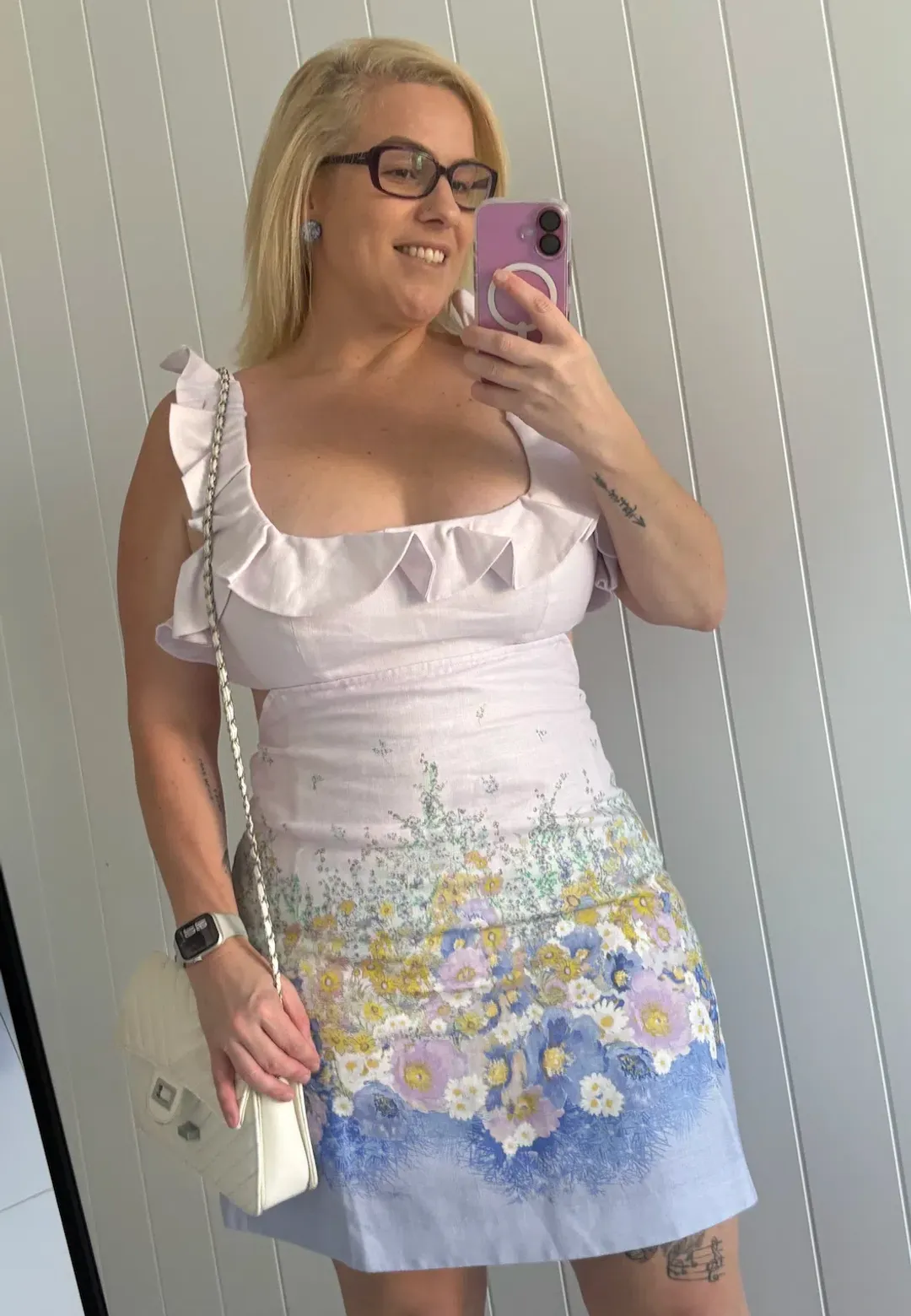 Zimmermann Floral Print Linen Mini Dress Size 3 / AU 14 for rent on The Volte - main image