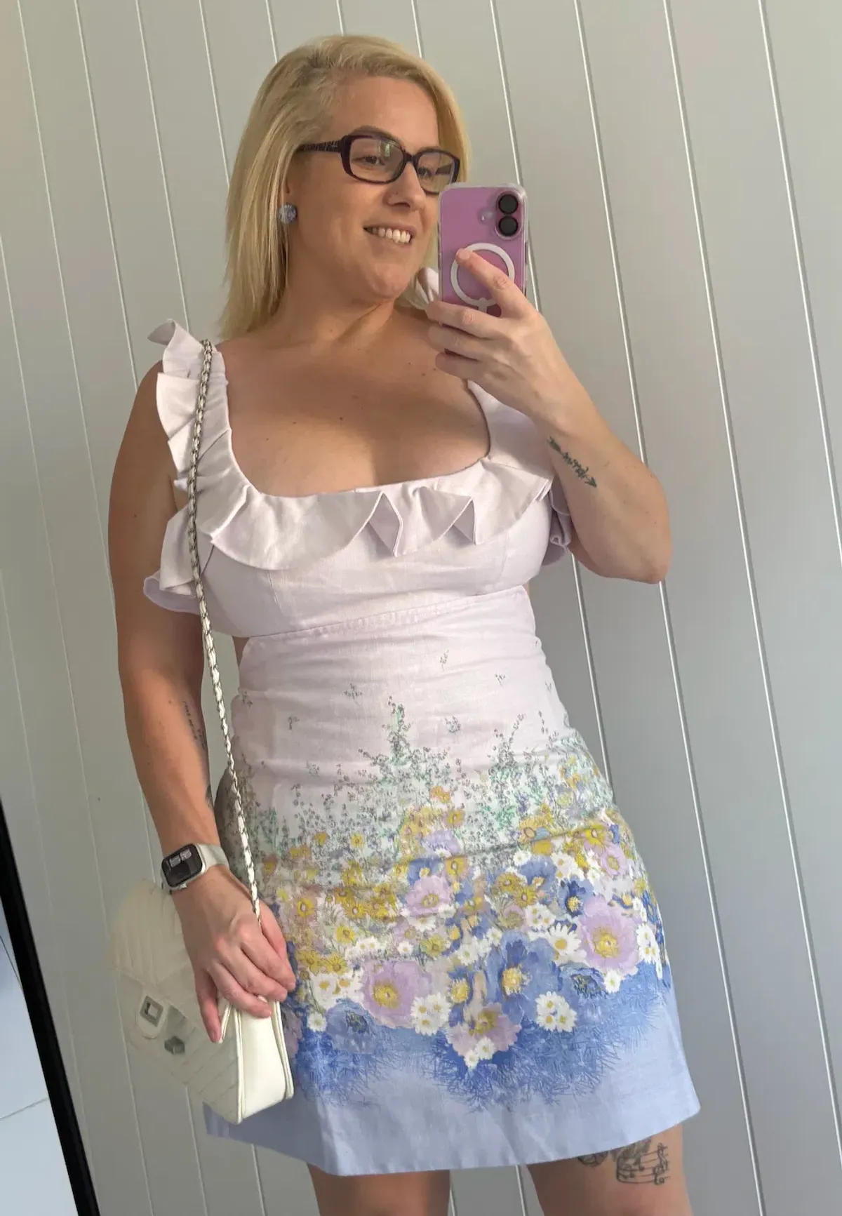 Zimmermann Floral Print Linen Mini Dress Size 3 / AU 14 for rent on The Volte - main image