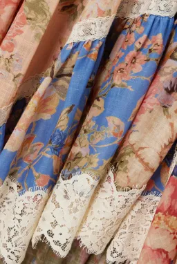 Zimmermann August Asymmmetic Lace Midi Dress Print Size 3 / AU 14 for rent on The Volte - image 4